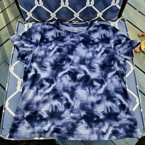 ID Ideology Relaxed Smoky Dye Essential T Shirt Macy's Navy Blue Active Tee XL